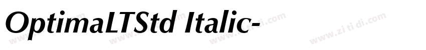 OptimaLTStd Italic字体转换